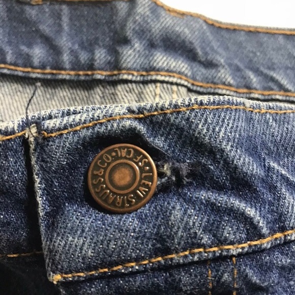 Men’s Vintage Levis Orange Tab 505 Straight Leg Medium Wash Size 42 Waist Jeans - Picture 7 of 10